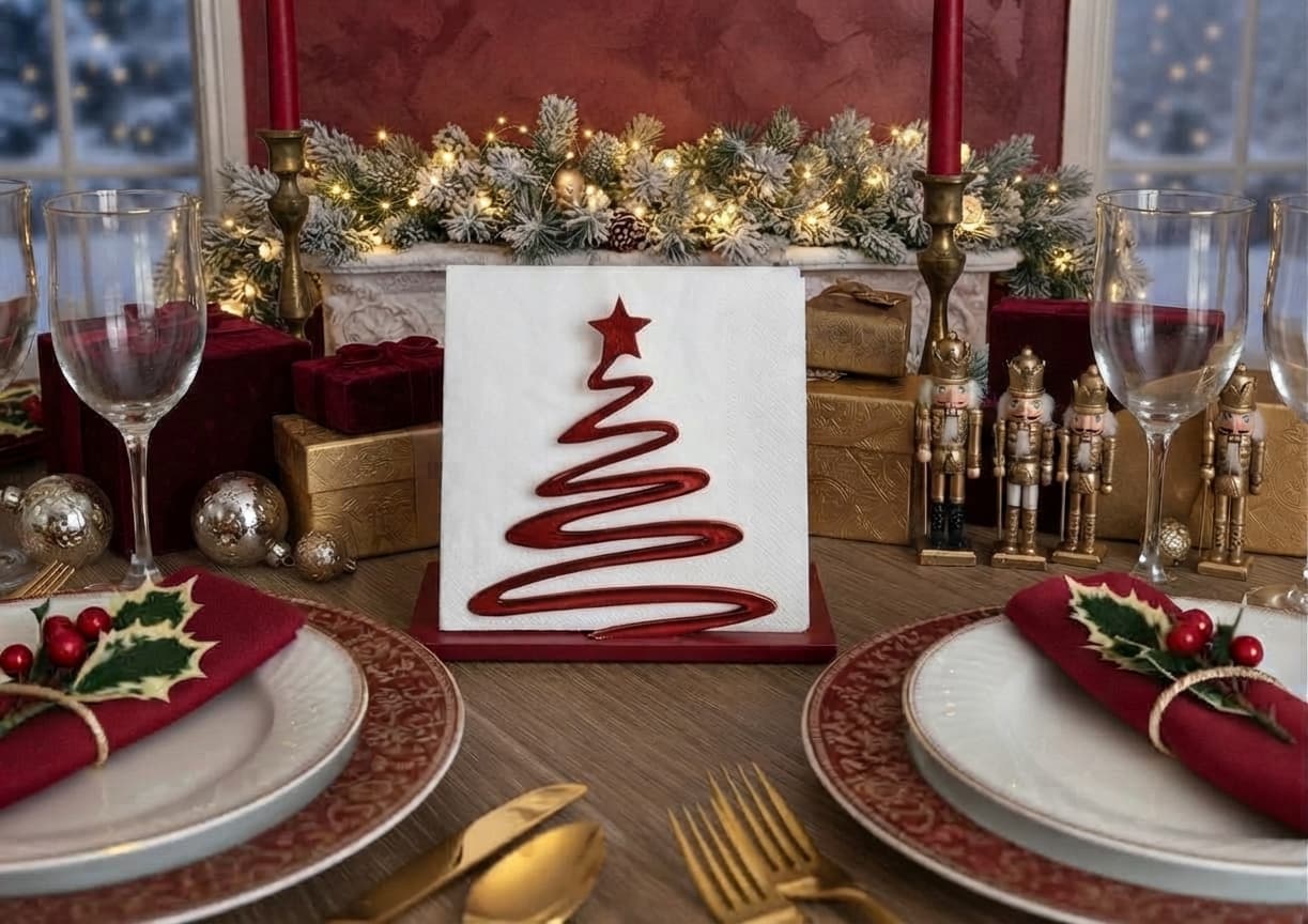 Servilletero Navideño