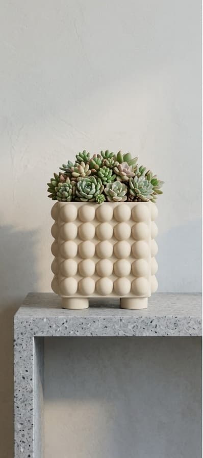 Maceta Cubo Burbuja